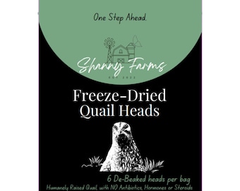 Freeze-Dried Quail Heads
