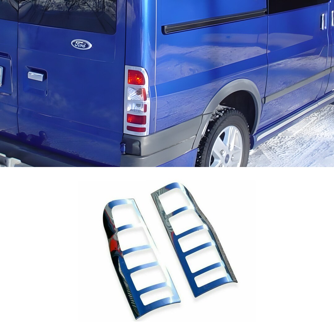 Chrome Rear Light Cover, Ford Transit VAN 20012013, Premium Stainless