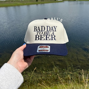 Bad Day To Be a Beer Embroidered Trucker Hat, Baseball hat, Summer hat, Funny trendy trucker snapback hat Fourth of July hat, 4th of July