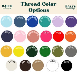 Puede incluir: Una tabla de colores de hilo para bordar, con 16 muestras de color en una cuadr&iacute;cula de cuatro filas y cuatro columnas. Los colores incluyen azul beb&eacute;, &iacute;ndigo, azul real, verde esmeralda, lavanda, morado, azul marino, rosa beb&eacute;, rosa salm&oacute;n, rosa, rojo, naranja, dorado, amarillo, verde bosque, verde, verde militar, plateado, crema, chocolate, marr&oacute;n, blanco y negro.