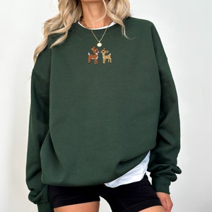 Christmas Sweatshirt, Christmas Embroidered Sweatshirt, Retro Christmas Sweatshirt, Vintage Christmas Sweatshirt, Christmas Pajamas
