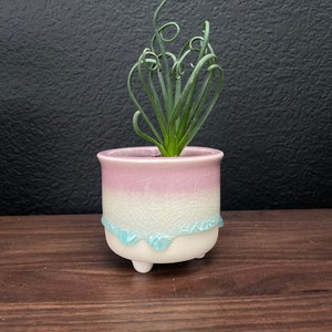 Unicorn Ice Planter Pot -Purple/Aqua Melt