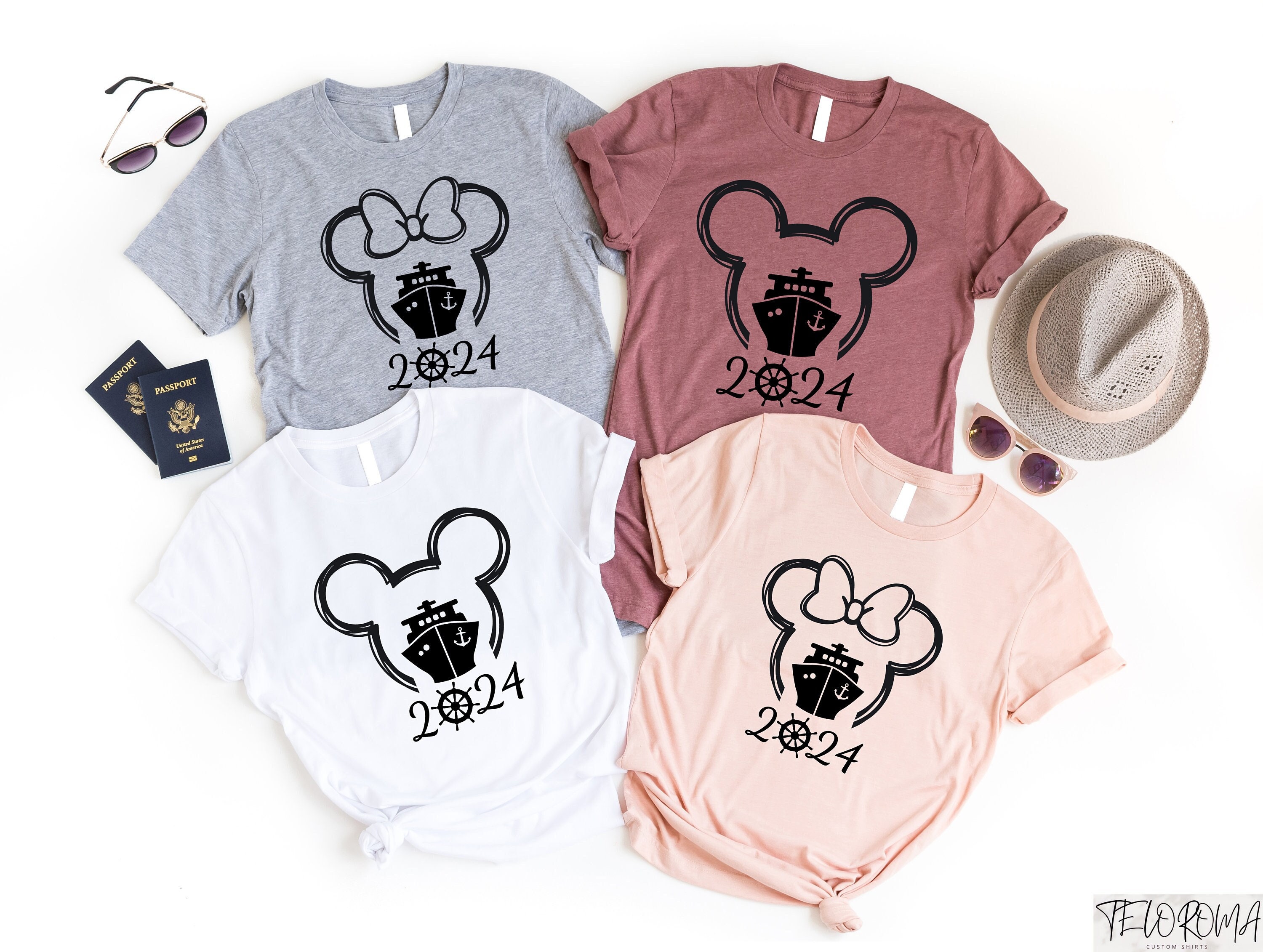 Disney Cruise 2024 Family Vacation Shirt, Mickey and Minnie Cruise Ship Tee