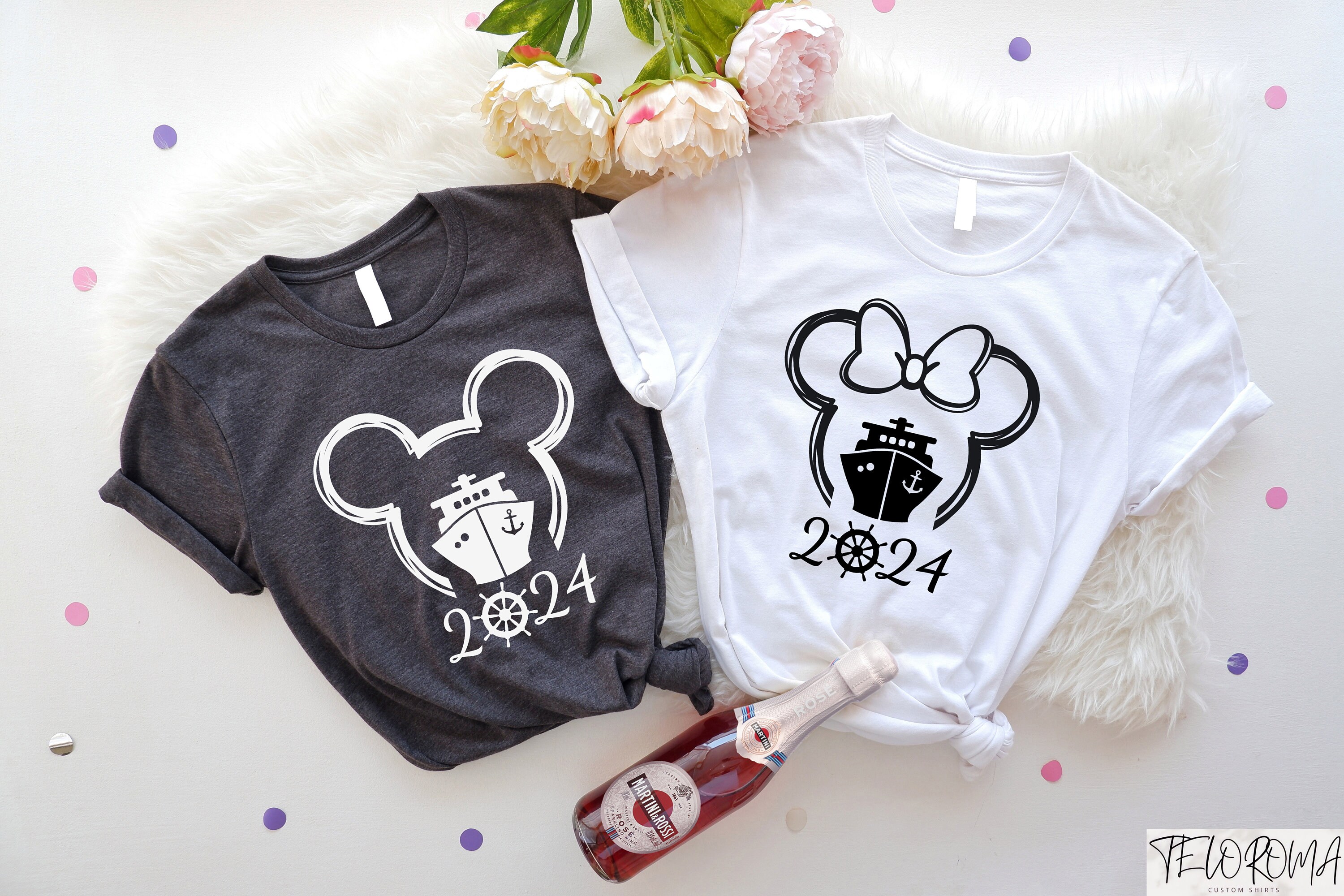 Disney Cruise 2024 Family Vacation Shirt, Mickey and Minnie Cruise Ship Tee