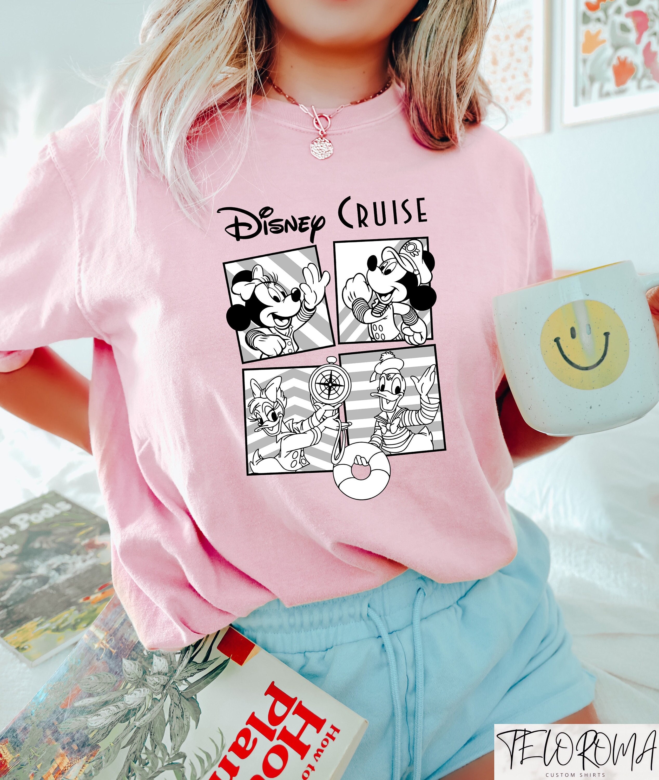 Retro Disney Cruise Shirt, Disney Characters Cruise Tee, Captain
