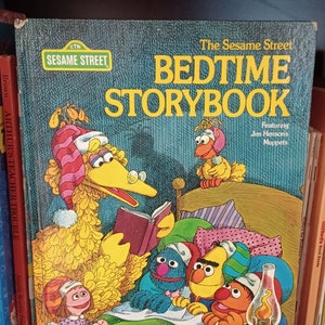 The Sesame Street Bedtime Storybook, vintage 1970s children's book