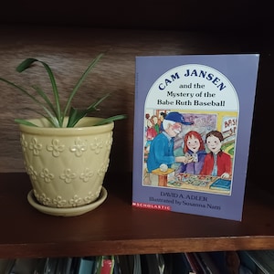 Cam Jansen and the Mystery of the Babe Ruth Baseball, by David Adler, Cam Jansen Series #6, vintage junior fiction book