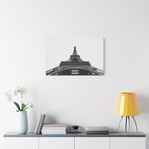 Eiffel Tower, Paris France - Wall Art, Faith Canvas, Home Decor,Gift, Motivational Artwork