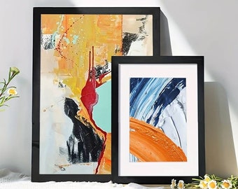 12 x 10 Inch Picture Frame Poster Frame Wall-Hanging Landscape Portrait Modern Home Decor Wooden Decoration