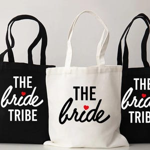 Wedding Gift Tote Bag, Bridesmaid Tote Bag, Bride Gift Tote Bag, Bachelorette Party Tote Bag, Bride Team Tote Bag,Grils Trip Tote Bag