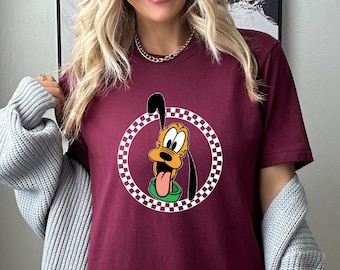 Retro All Disneyland Character T-Shirt, Disney Trip T-Shirt,Mickey Minnie T-Shirt,Checkered Mickey T-Shirt,Disney Family Vacation T-Shirt