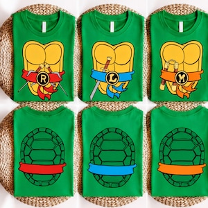 Ninja Group Shirt, Ninja Halloween Shirt, Turtles Matching T Shirt, Turtles family T Shirts, Turtles and Shells Tee, Ninja Costume Halloween