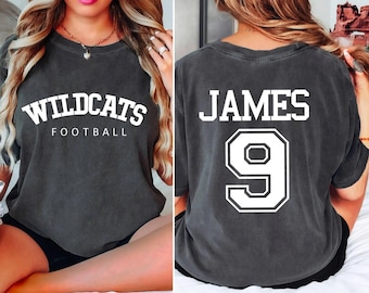 Comfort Colors Custom Football Team Shirt: Personalized Game Day Tee