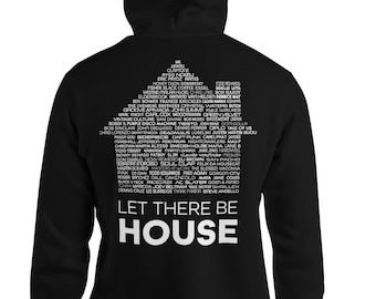 Felpa con cappuccio Let There Be House Music / Felpa con cappuccio EDM DJ Festival