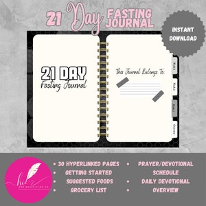 21 Day Fasting Journal