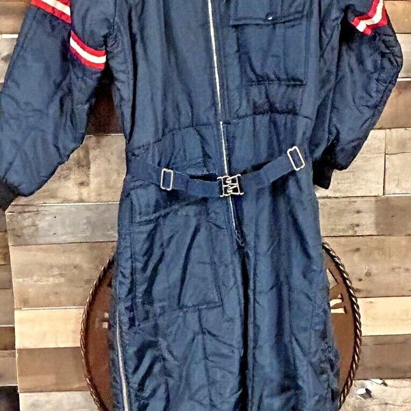 JC Penney Vintage 1970's Snowmobile Suit Mens Size X-Large One Piece Ski Snow