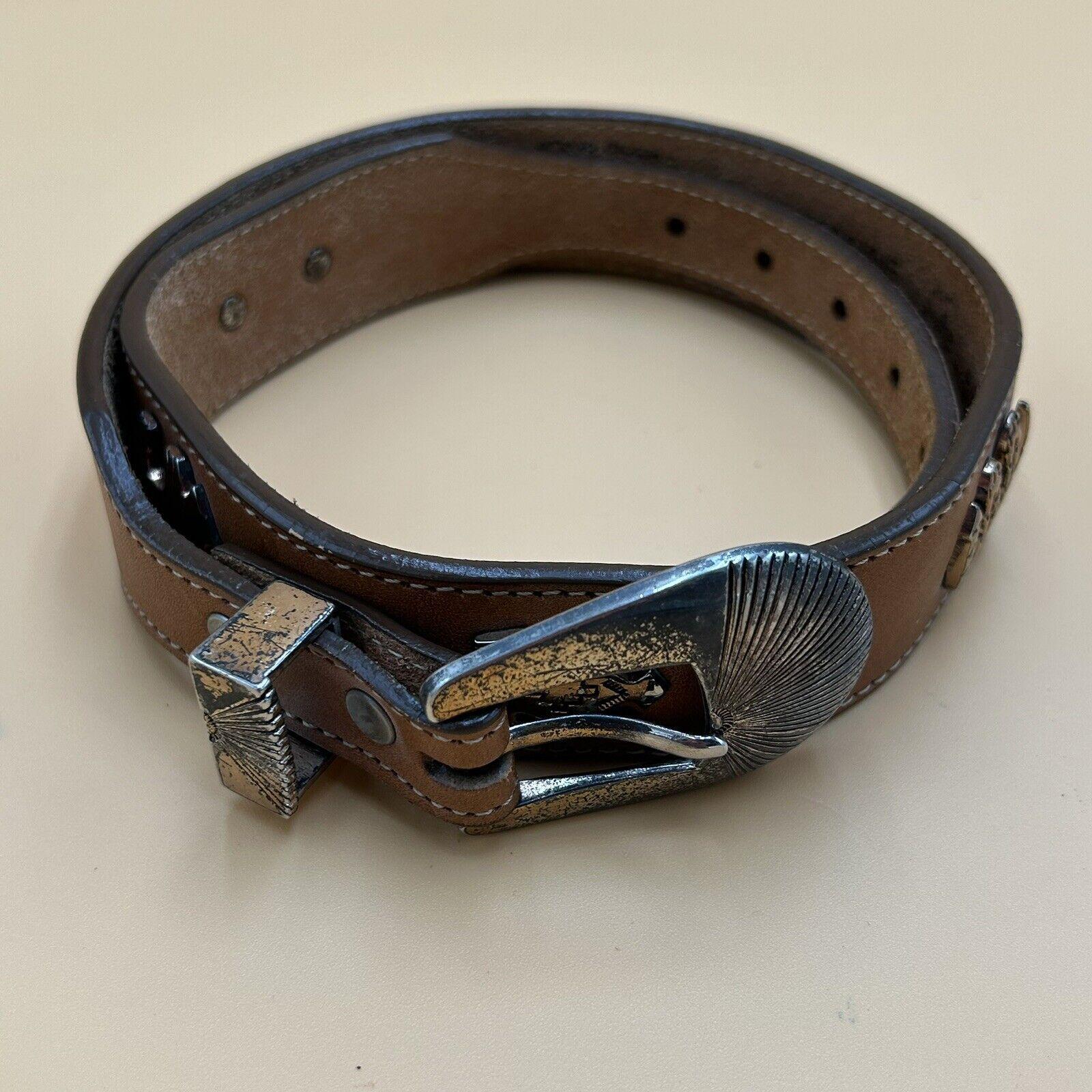 VTG Silver Creek Collection Leather Belt Womens 26  display picture 1
