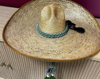 Vintage Mexican Sombrero Hat: FidePal Vaquero, Size 7 3/8
