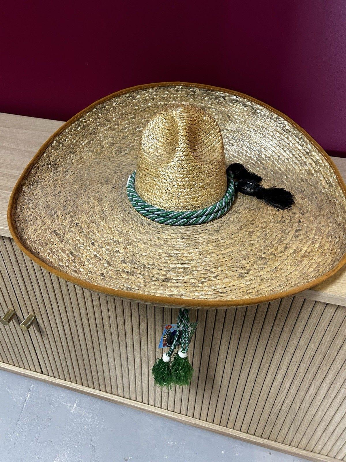 Vintage Straw Cowboy Hat Made Mexico 12X Whistler Hat \'N\' Hand Size 7 1/8 Comanche B Western Hat – Charlie 1 Horse main image 3