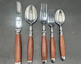 Boda buffe カトラリーセット スタンド付き レトロ ビンテージ Boda Buffe Modernist Cutlery Stainless Steel, by Signe Persson