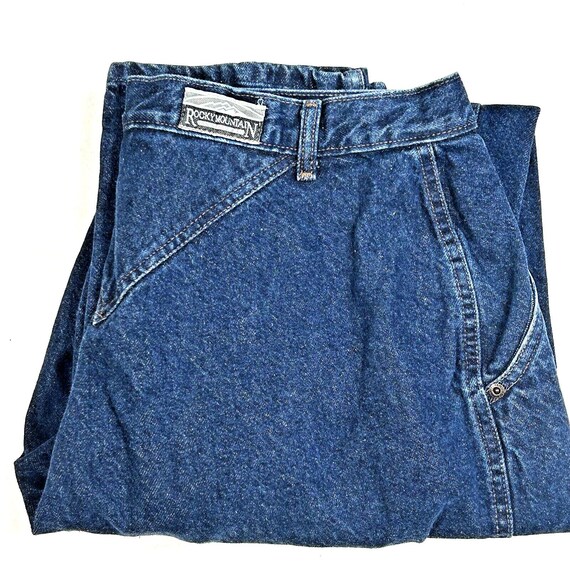 Vtg Rocky Mountain Jeans Women 34 X 36 Blue Denim… - image 1