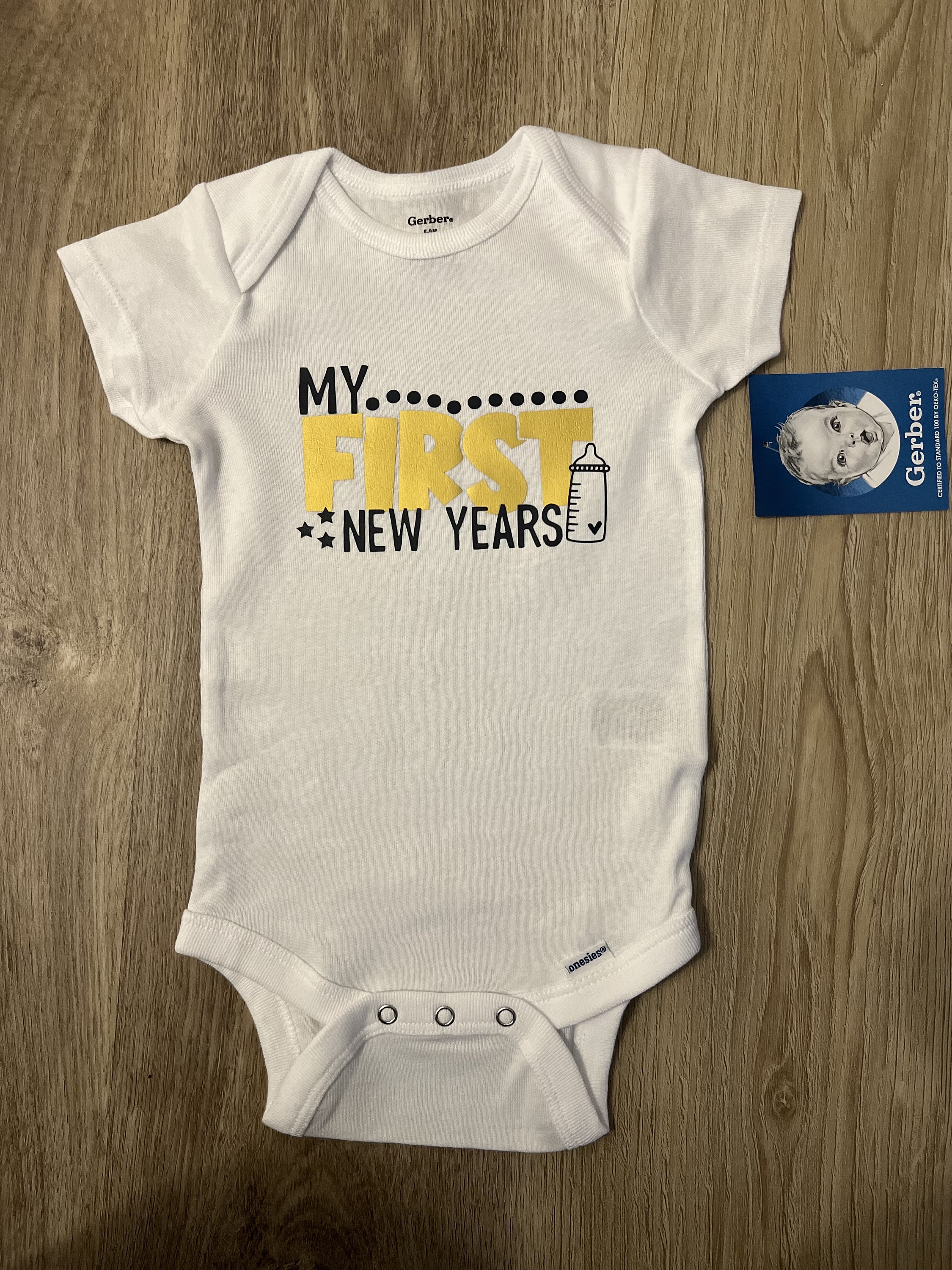 My First New Year, Baby First New Year 2024, First New Year Onesie