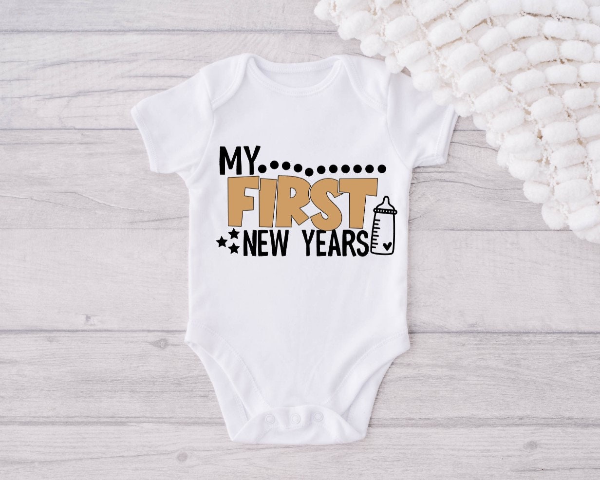My First New Year, Baby First New Year 2024, First New Year Onesie