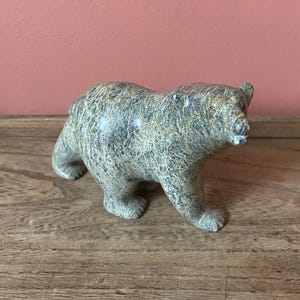 Carved Soapstone Bear