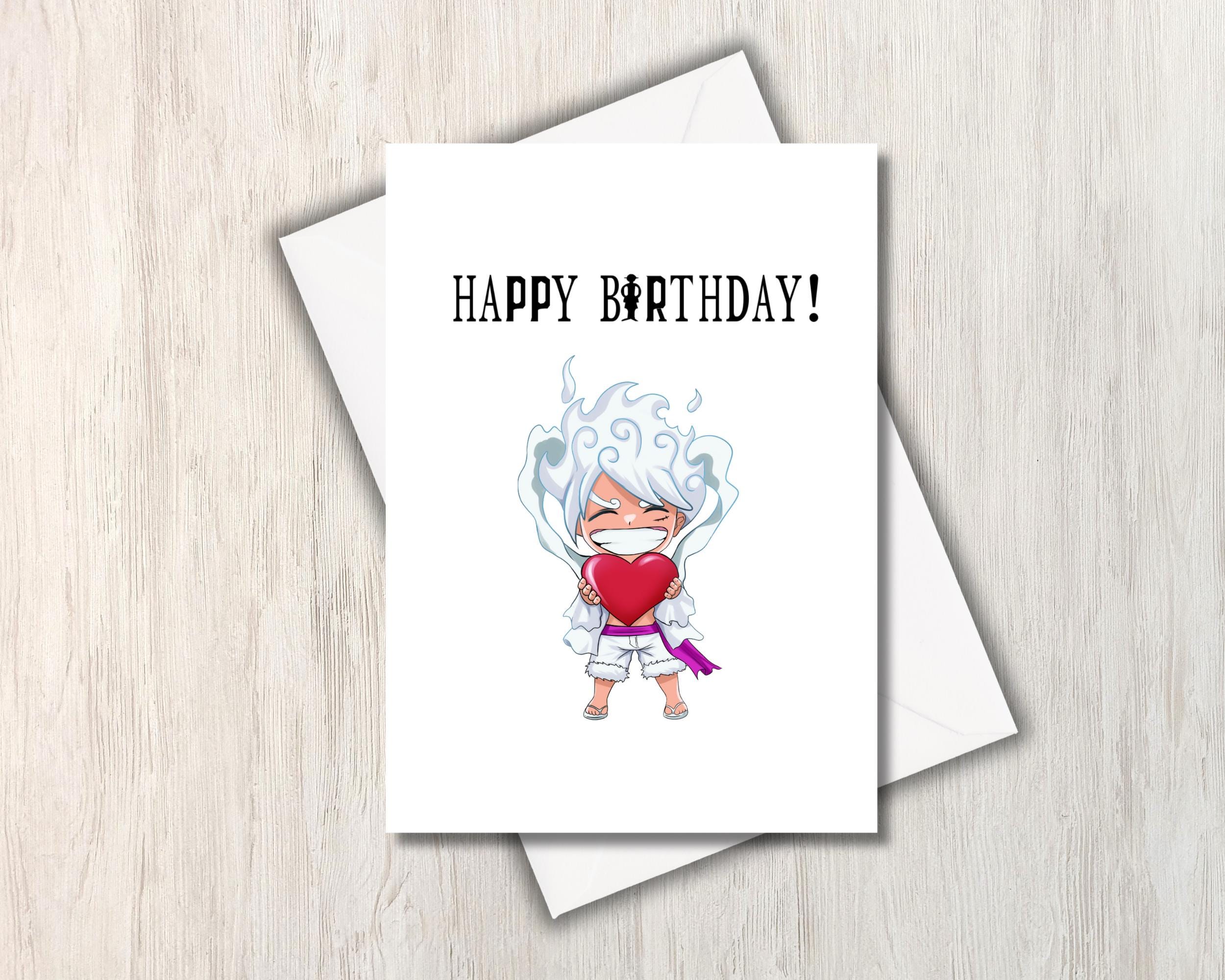 One piece bday greeting card - Etsy 日本