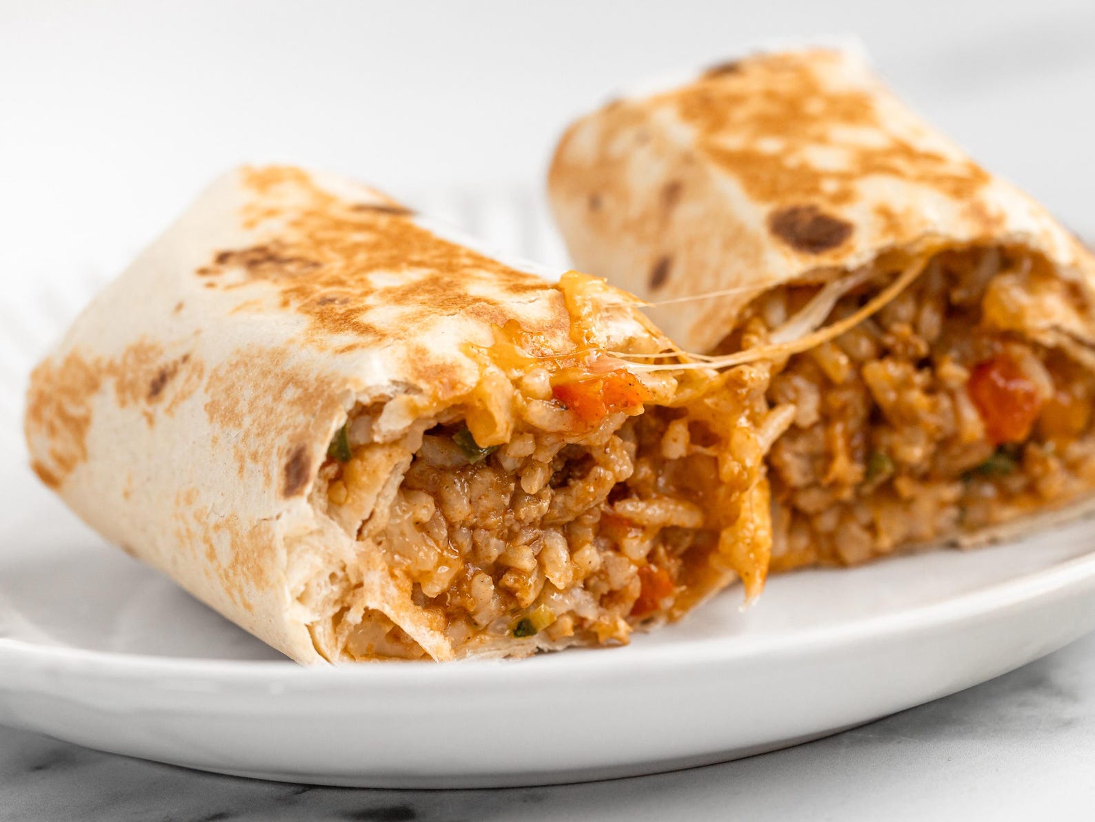 Cheesy Ground Chicken and Rice Burritos Recipe (makes 4) - Etsy