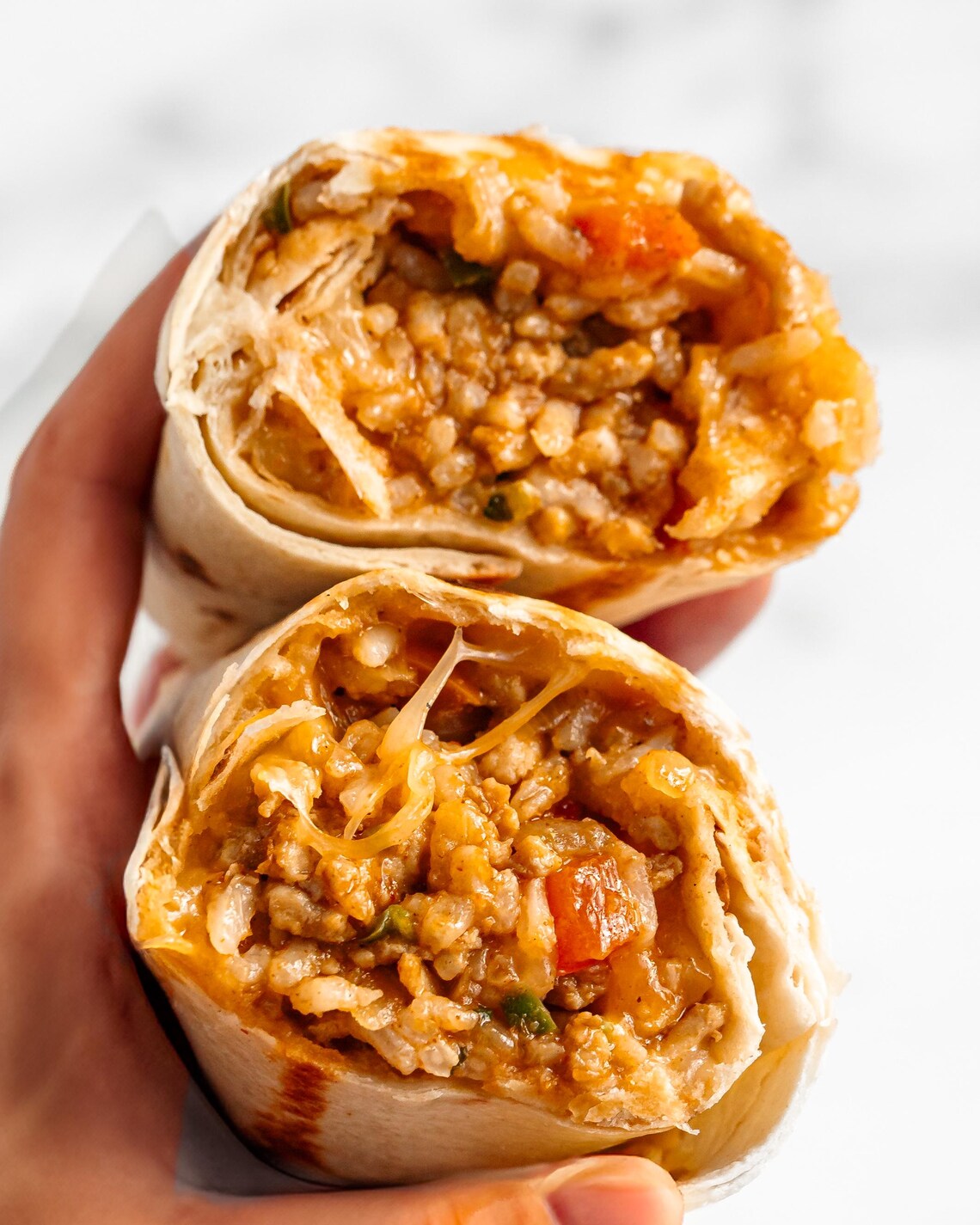 Cheesy Ground Chicken and Rice Burritos Recipe (makes 4) - Etsy