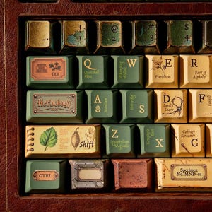 Herbology - Magical themed keycaps - Novelty keycaps