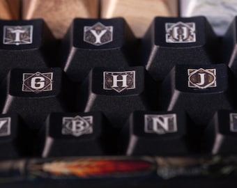 Ollivander's Wand Keycap Set - Harry Potter, Wizard, Magical themed keycaps - English Font - Novelty keycaps