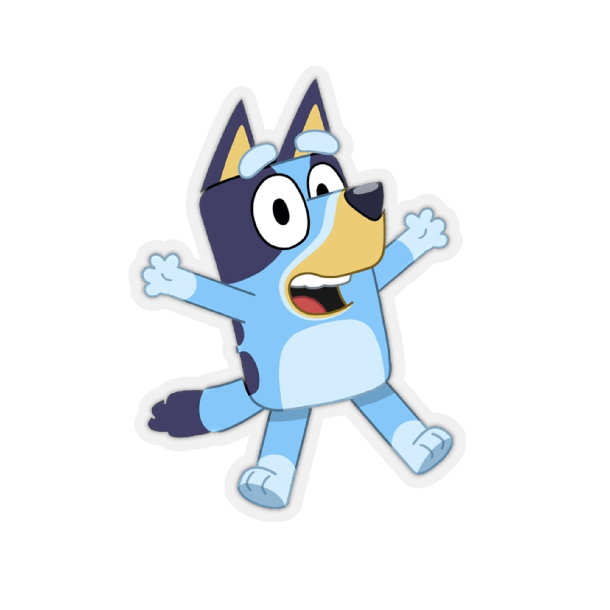 50/100 Pcs Bluey Cartoon Blue Bingo Dog Stickers for Kids for PVC