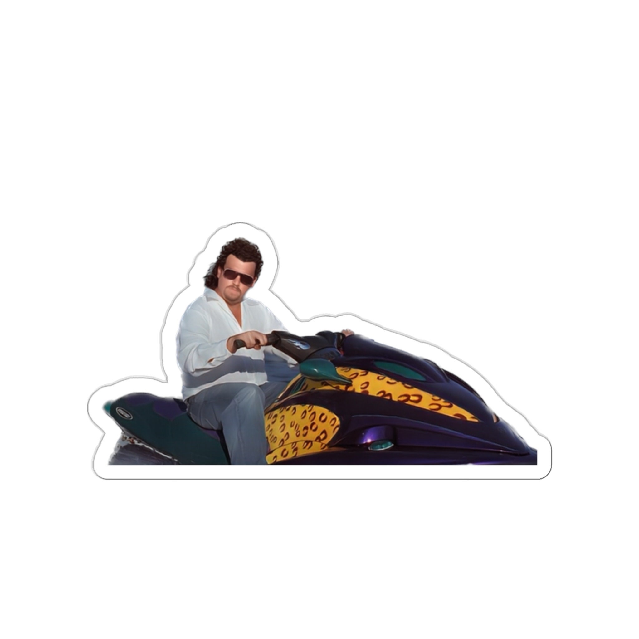 Funny Kenny Powers Jet Ski Sticker, Eastbound and Down Sticker