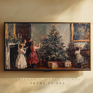 Frame TV Christmas Art: Vintage Impressionist Painting (Digital Download) TV016