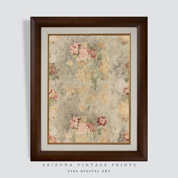 PRINTABLE Antique French Tapestry | Vintage Textile Wall Art | Digital Download - TP008