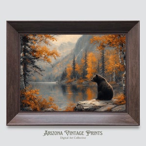 PRINTABLE - Oh Bother! | Rustic Oil Painting | Farmhouse Country Art | Landscape Print | Digital Download - LS058