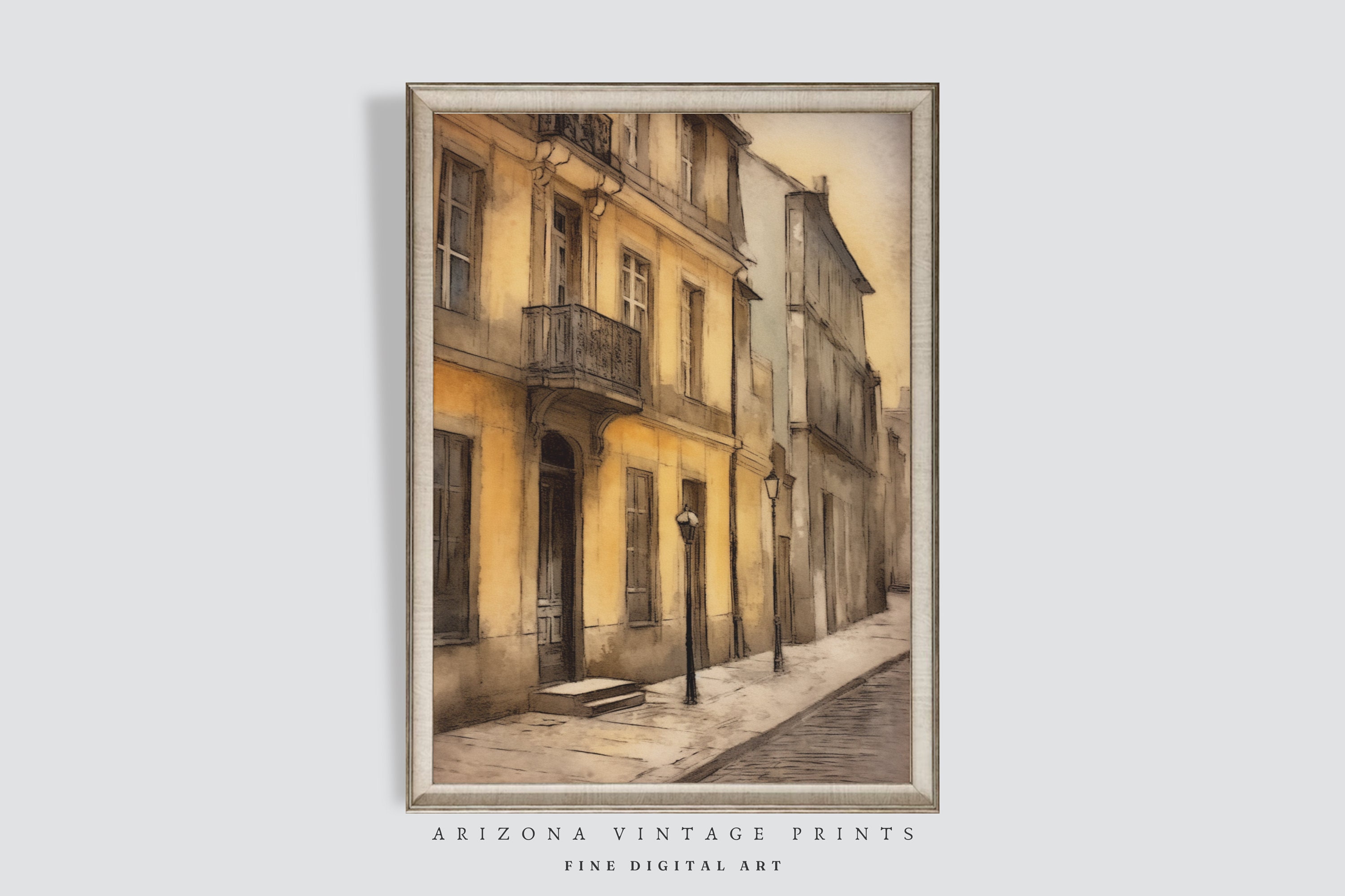 フランス　水彩画　ヴィンテージ 水彩画 – フランス、ヨーロッパのアンティーク&ヴィテージ家具 Found