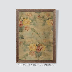 PRINTABLE Antique French Tapestry | Vintage Textile Wall Art | Digital Download - TP007