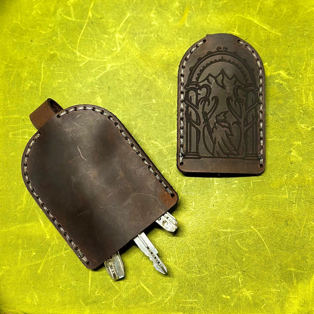 Leather Key Holder PDF DXF Patterns Leather Key Pouch Keys Cover 2-piece-wristlet-set-key-ring-wristlet-pouch-clutch-purse-faux