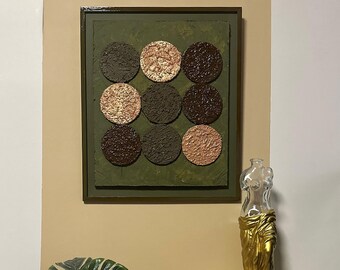 Handcrafted Wooden Wall Hanging, Wooden Wall Decor, Wooden Home Decor, Circular Wooden Wall Art for Entryway, Living Room & Workspace