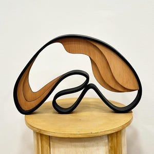 Oak Wood Sculpture - Mid-Century Aesthetic Room Decor, Tabletop and Shelf Decor, Trend Housewarming Gift