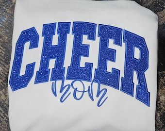 Sudadera con purpurina "Cheer Mom"