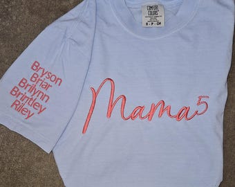 Mama number tshirt
