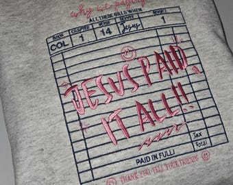 Sudadera con capucha de Jesús lo pagó todo