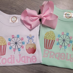 Girls personalized fair shirt