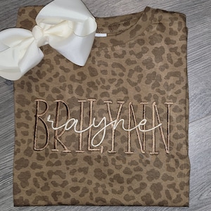Personalized brown leopard