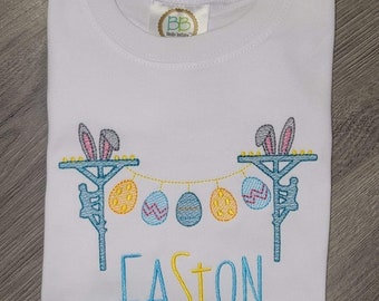 Bestickt Lineman Ostern