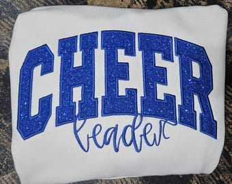 Sudadera con purpurina de animadora